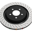Load image into Gallery viewer, DBA 96-08 Mitsubishi Lancer Evo (IV-IX) Rear 4000 Series Drilled Wavey Rotor - Back View