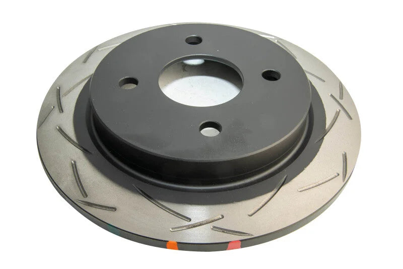 DBA Rear 4000 Series Slotted Rotor fits 2014-2019 Ford Fiesta ST / 2001-2017 Ford Fiesta / Focus - Side View