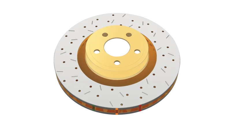 DBA Rear 4000 Series Slotted Rotors w/Black Hat fits 2013-2018 Chevrolet Corvette Z51 - Installation View