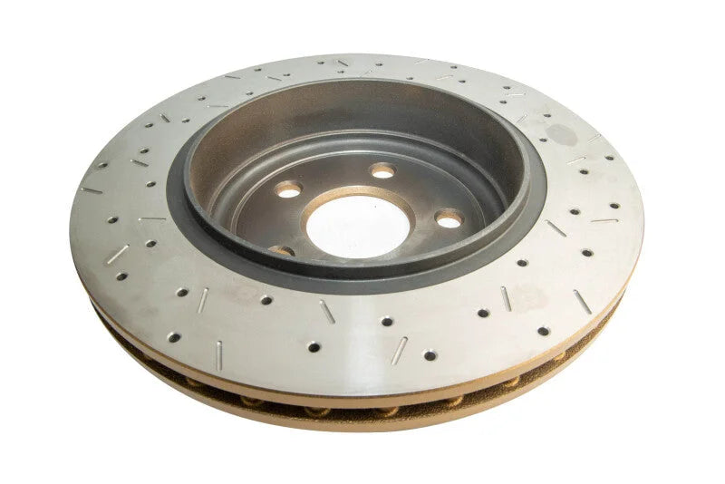 DBA Rear Drilled & Slotted 4000 XS Series Rotor fits 2012-2019 Jeep Grand Cherokee SRT8 / 2018-2020 Dodge DURANGO / 2015-2...