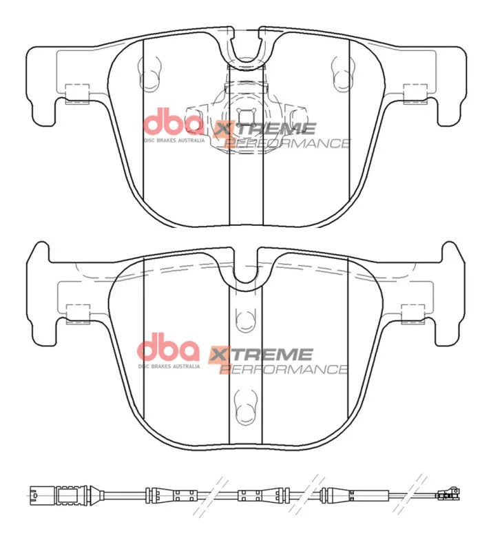 DBA Rear Performance Brake Pads (w/M Package) fits 2016 BMW 328I / 2017 BMW 330I GT Xdrive / 2018 BMW 330I Xdrive / 2015 2...