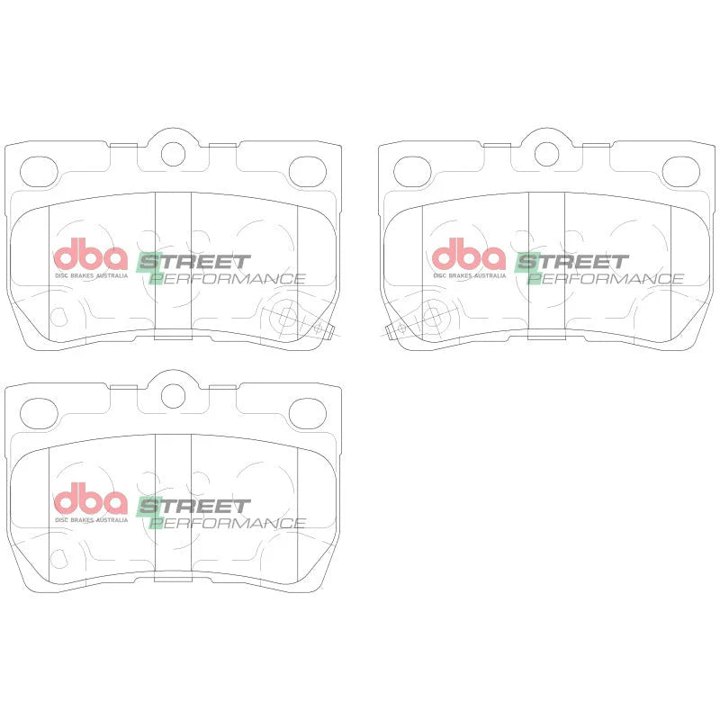 DBA Rear SP Performance Brake Pads fits 2006 Lexus GS300 / 2007-2011 Lexus GS350 / 2006 2007 Lexus GS430 / 2007-2010 Lexus...