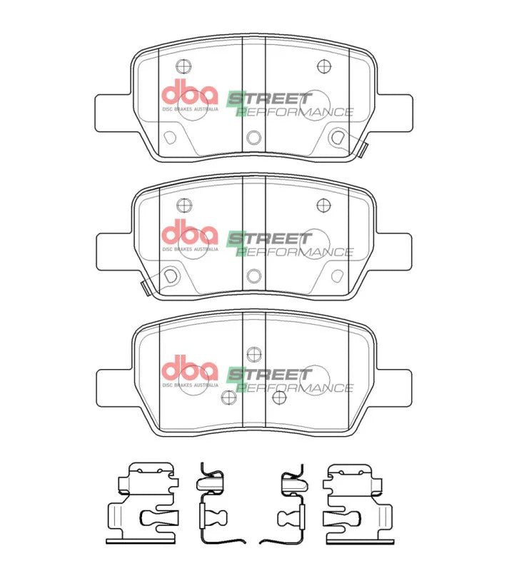 DBA Rear SP Performance Brake Pads fits Hyundai Santa / 2022 Hyundai Santa Cruz / 2021 Hyundai Santa Fe Calligraphy / 2022...