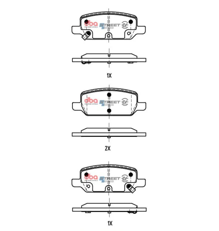 DBA Rear SSEV Street Series Brake Pads fits 2017 2018 2020 2021 Tesla 3 - Installation View