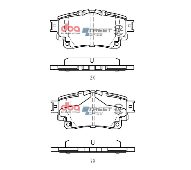DBA Rear SSEV Street Series Brake Pads fits 2020-2022 Toyota Corolla HATCHBACK - Additional View 10