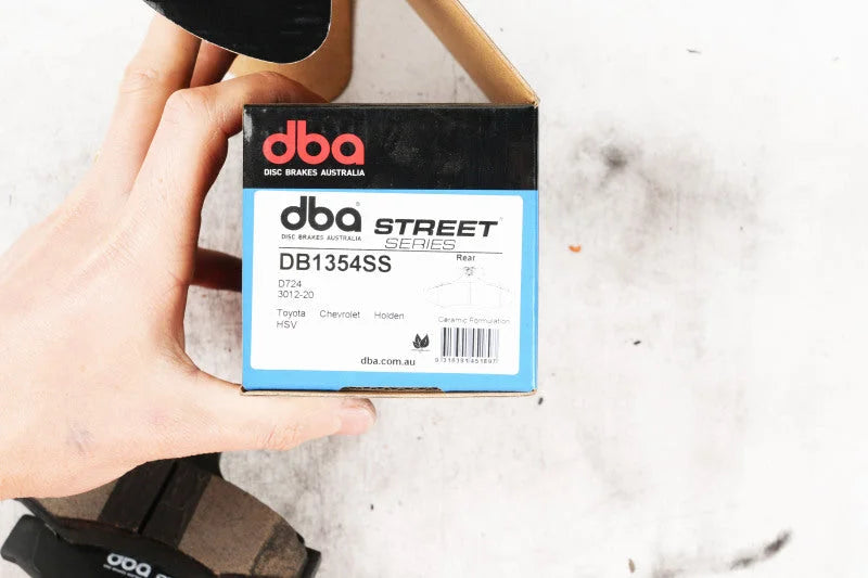 DBA Rear Street Series Brake Pads fits 1984-1996 Chevrolet Corvette / 1987 Chevrolet Camaro Iroc-z - Side View