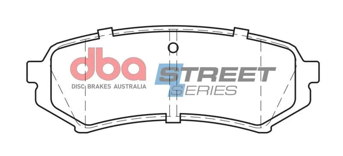 DBA 98-07 Lexus LX470 Rear Street Series Brake Pads - Installation View