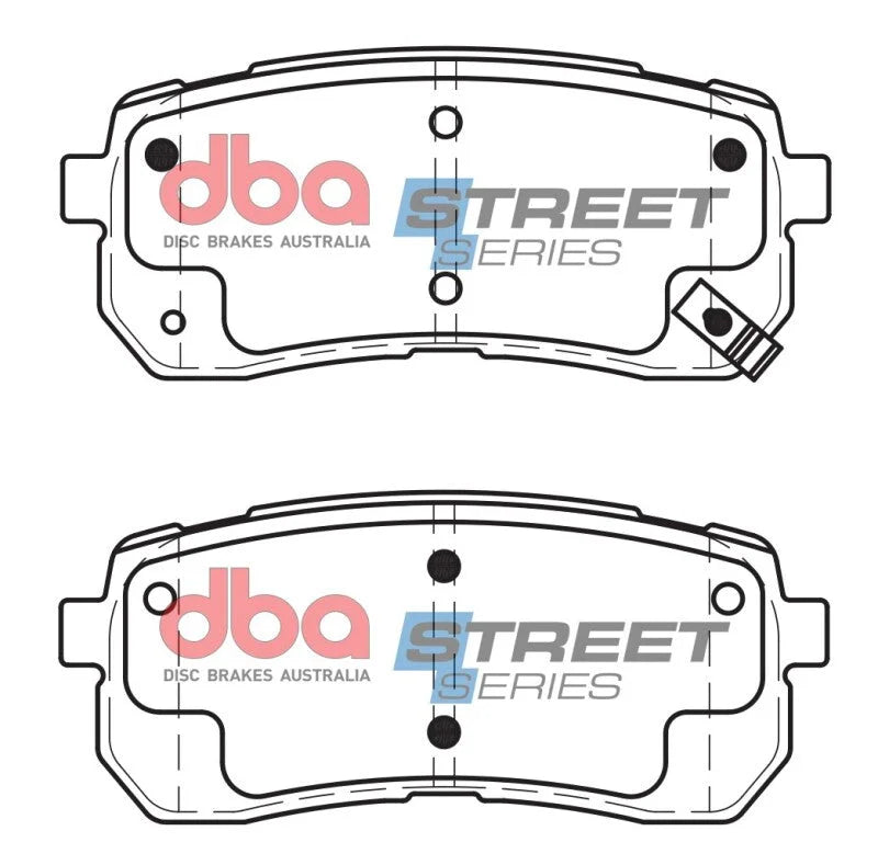 DBA Rear Street Series Brake Pads fits 2007-2012 Hyundai Veracruz Gls / SE / 2015-2021 Kia Sedona EX / L / LIMITED / Sxl - Installation Vie...