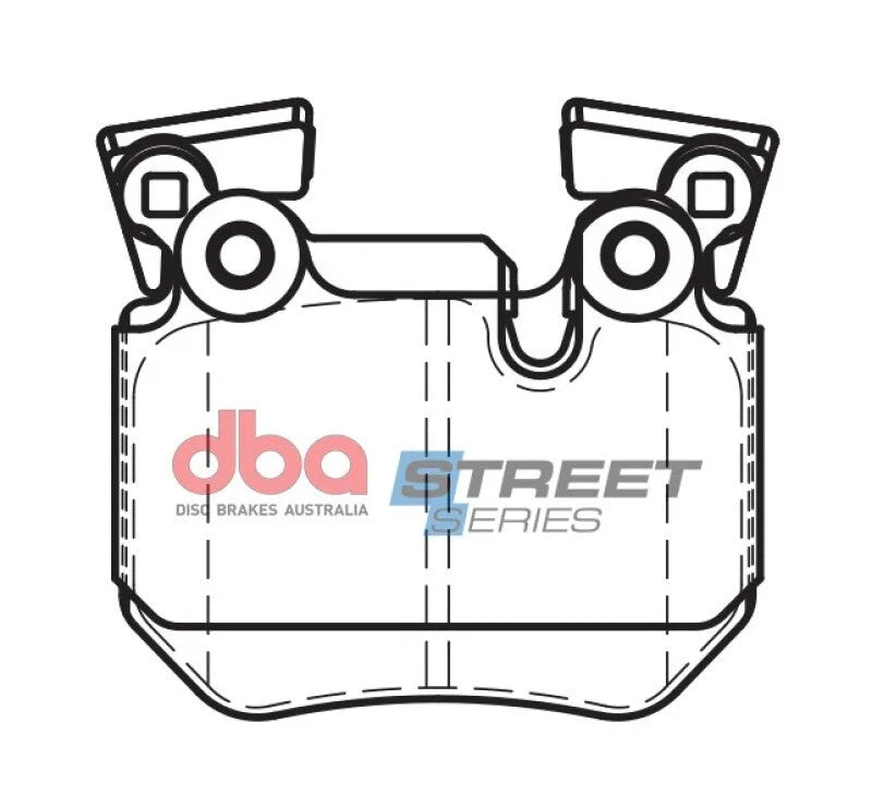 DBA Rear Street Series Brake Pads fits 2009-2013 BMW 135I / 135IS / 2004-2008 Cadillac CTS / SRX / STS / STS PLATINUM / ST...