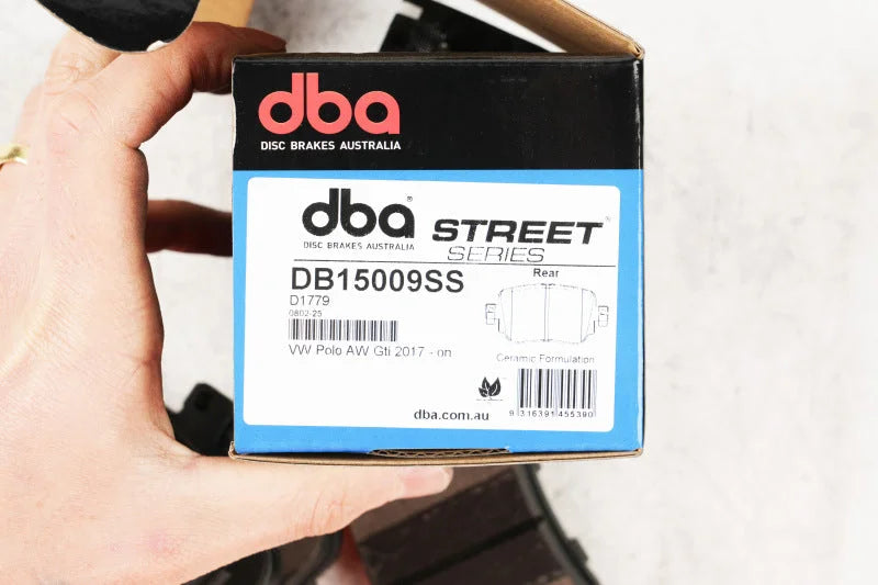 DBA Rear Street Series Brake Pads fits 2018 Audi Q3 / 2018 Audi Q3 Quattro / 2015 Volkswagen GTI Autobahn / 2014 2019 Volk...