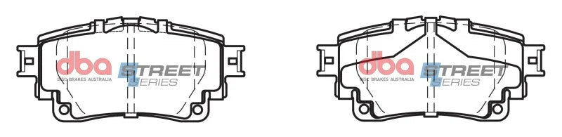 DBA Rear Street Series Brake Pads fits 2020-2022 Toyota Corolla HATCHBACK - Installation View