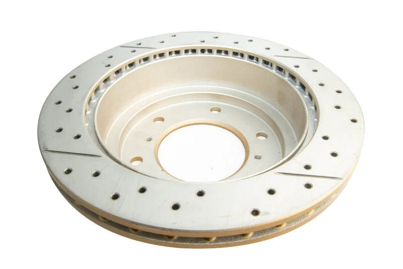 DBA Rear Street Series Drilled & Slotted Rotor fits 2000-2006 Mitsubishi Montero - Back View