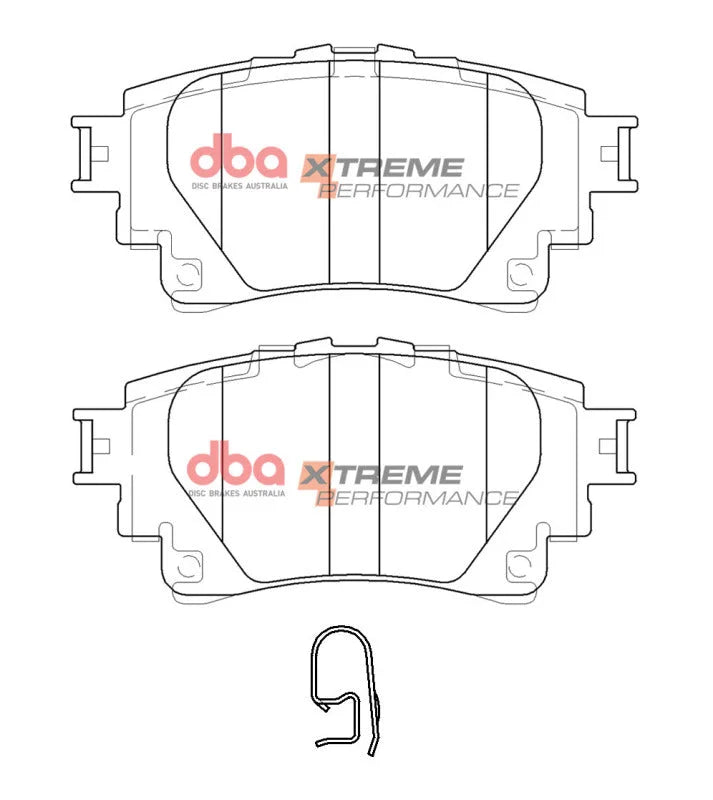 DBA Rear XP Performance Brake Pads fits 2020-2022 Toyota Corolla HATCHBACK - Additional View 9