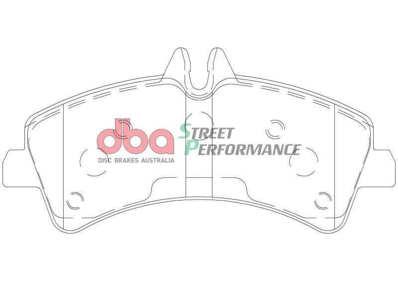 DBA SP Performance Brake Pads fits 2007-2009 Dodge Sprinter 3500 / 2010-2013 Mercedes-Benz Sprinter 3500 Rear DRW - Additi...