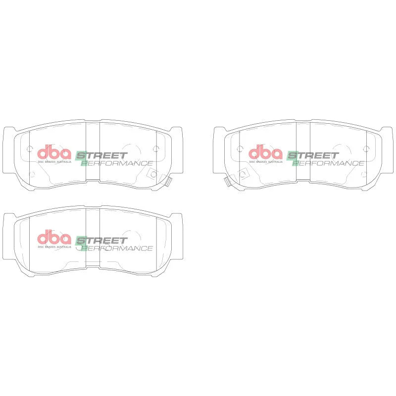 DBA SP Performance Brake Pads fits 2008-2009 Hyundai Santa Fe Gls Rear - Additional View 5