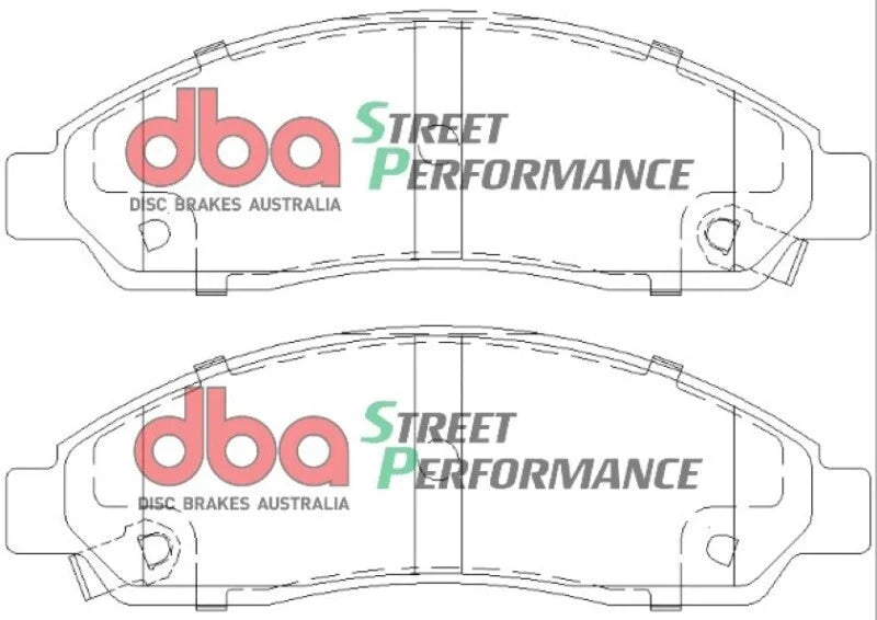 DBA SP Performance Front Brake Pads fits 2004-2008 Chevrolet Colorado LS / LT / SPORT / 2004-2008 GMC Canyon SL / SLT / Z7...