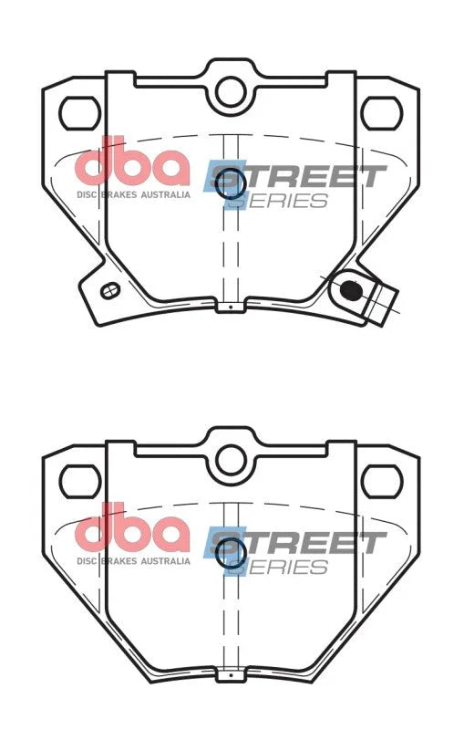 DBA Street Series Brake Pads fits 2003-2008 Pontiac Vibe GT / 2000-2005 Toyota Celica GT / 2005-2006 Toyota Corolla Ce / 2...