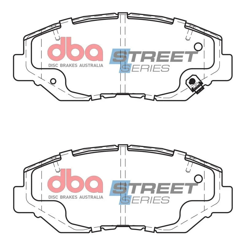 DBA Street Series Front Brake Pads (280mm Front Rotor Excl Hybrid) fits Acura ILX / 2003-2005 Honda Accord DX / 2003-2012 ...