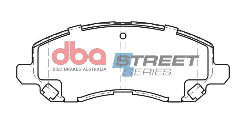 DBA Street Series Front Brake Pads (295mm Front Rotor) fits 2011-2014 Chrysler 200 / Dodge / Jeep - Installation View