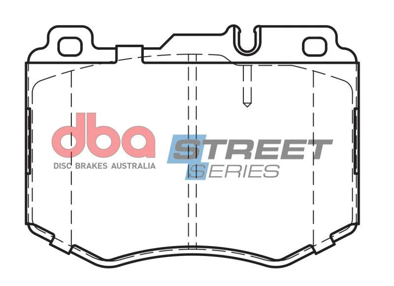 DBA Street Series Front Brake Pads (Excl AMG Exterior Package) fits 2015 2018 2020 Mercedes-Benz C300 / 2016-2018 Mercedes...