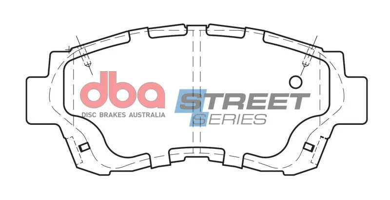 DBA Street Series Front Brake Pads fits 1992-1996 Lexus ES300 / 1998 Lexus SC300 / 2000-2001 Toyota Camry Ce / 1998-1999 T...