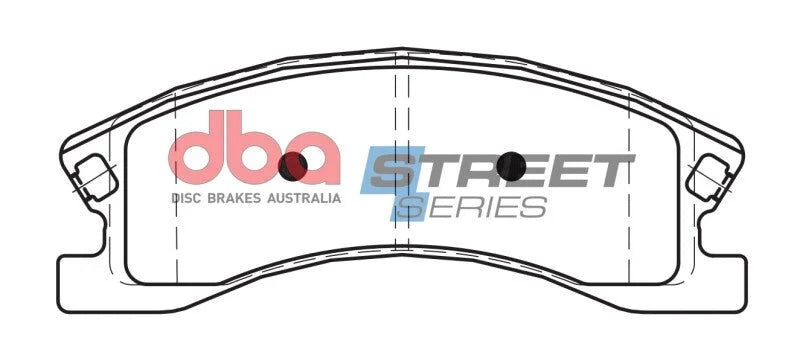 DBA Street Series Front Brake Pads fits 1999-2004 Jeep Grand Cherokee - Additional View 6