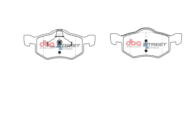 DBA Street Series Front Brake Pads fits 2001-2007 Ford Escape Hybrid / LIMITED / Xls / 2001-2006 Mazda Tribute DX / I / 20...