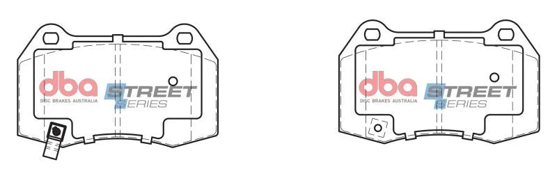 DBA Street Series Front Brake Pads fits 2003-2004 Infiniti G35 / G35 X / 2006-2008 Nissan 350Z Nismo / Track - Additional ...
