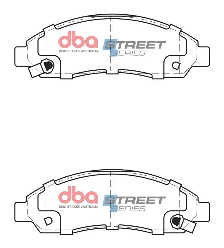 DBA Street Series Front Brake Pads fits 2004-2008 Chevrolet Colorado LS / LT / SPORT / 2004-2008 GMC Canyon SL / SLT / Z71...