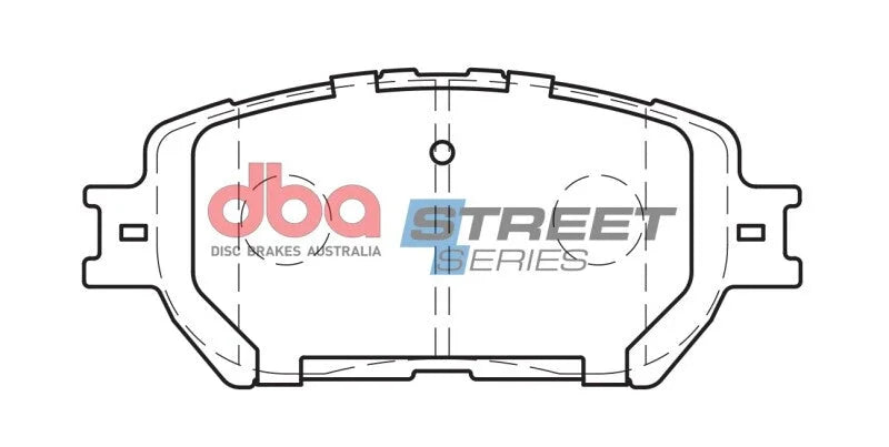 DBA Street Series Front Brake Pads fits 2006-2015 Lexus GS300 / IS250 / IS250 C / IS250 C F SPORT / 2002-2006 Toyota Camry LE