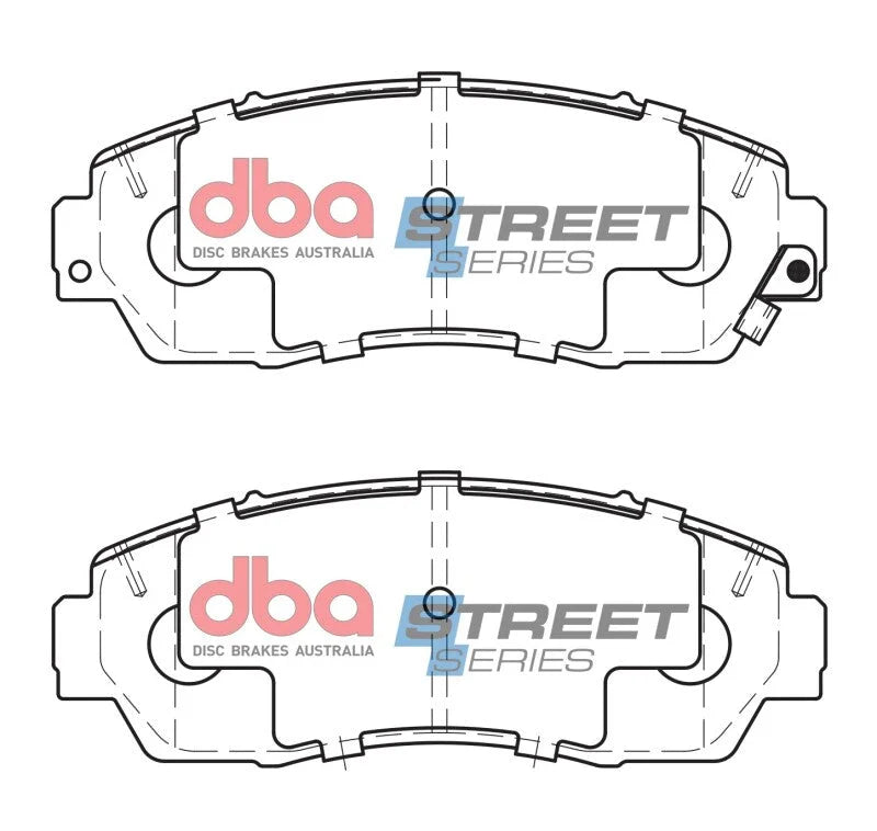 DBA Street Series Front Brake Pads fits 2007-2010 Acura RDX Sh-awd / 2011 Honda Accord Crosstour EX / 2007-2011 Honda CR-V...