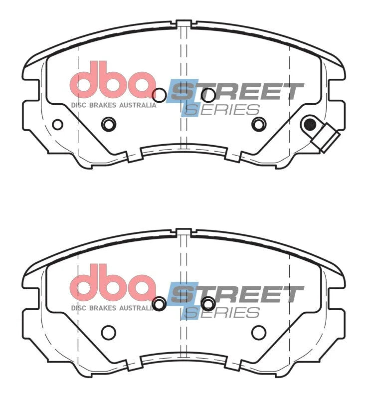 DBA Street Series Front Brake Pads fits 2007-2010 Hyundai Elantra Blue / Gls / LIMITED / 2003-2008 Hyundai Sonata GL / Gls...