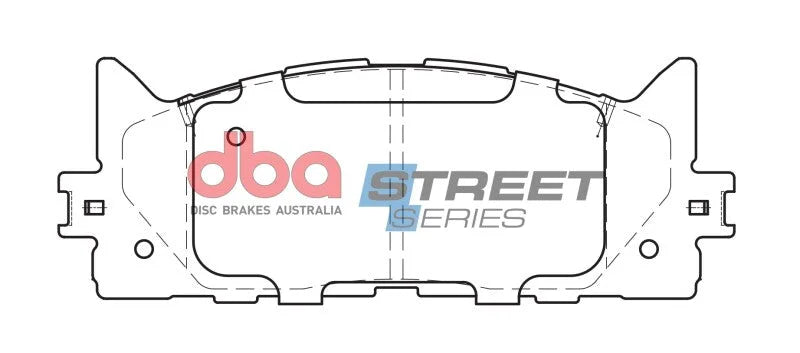 DBA Street Series Front Brake Pads fits 2007-2018 Lexus ES300H / ES350 / 2008-2018 Toyota Avalon Hybrid LIMITED / Hybrid X...