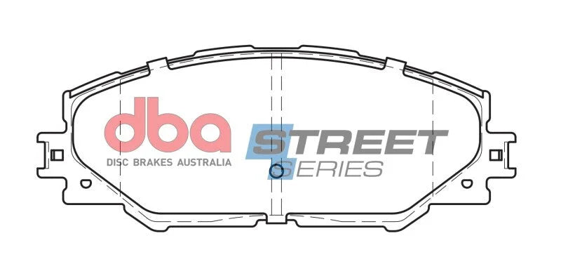 DBA Street Series Front Brake Pads fits 2009-2010 Pontiac Vibe 2.4L AWD / 2011-2016 Scion Im / TC / 2006-2019 Toyota Corol...