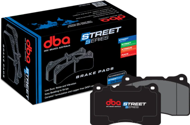 DBA Street Series Front Brake Pads fits 2012-2018 Audi A6 - Installation View