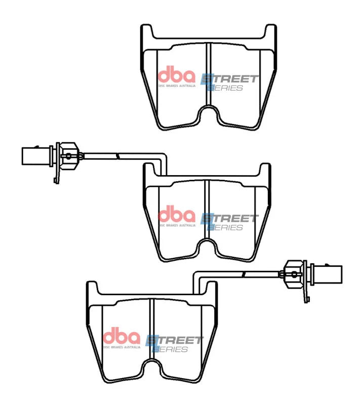 DBA Street Series Front Brake Pads fits 2012-2018 Audi A6 - Additional View 5