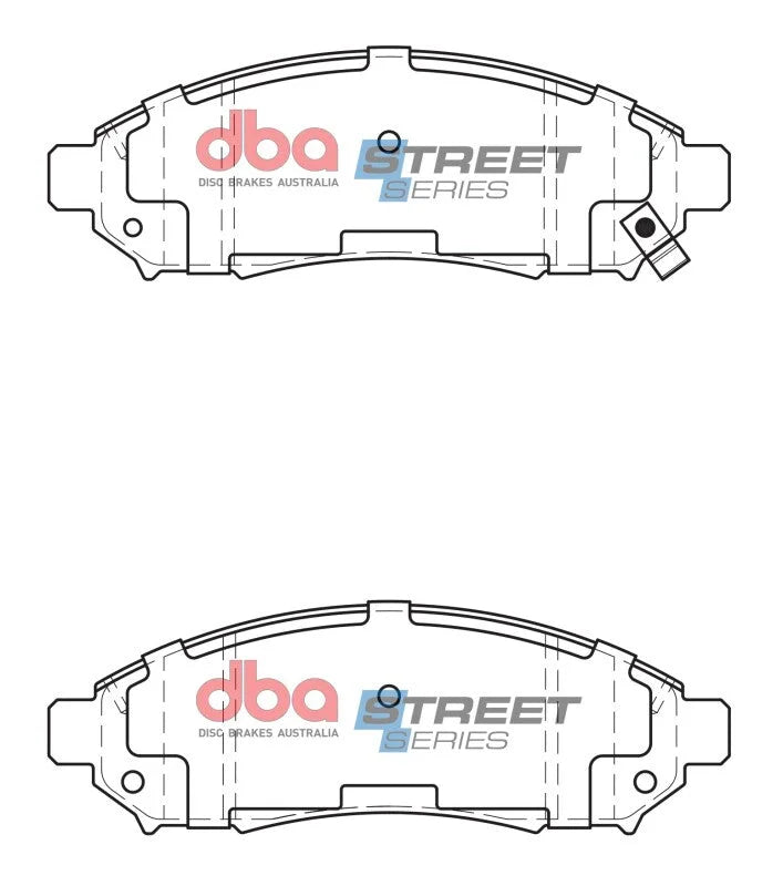 DBA Street Series Front Brake Pads fits 2017-2018 Chevrolet City Express LS / 2005-2022 Nissan Frontier Desert Runner / LE...