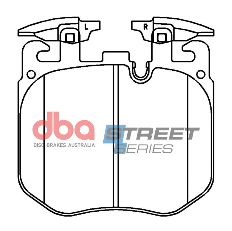 DBA Street Series Front Brake Pads fits 2021 BMW 430I / 2018 BMW 530E / 2018 BMW 530E Xdrive / 2017 BMW 530I / 2017 2018 B...