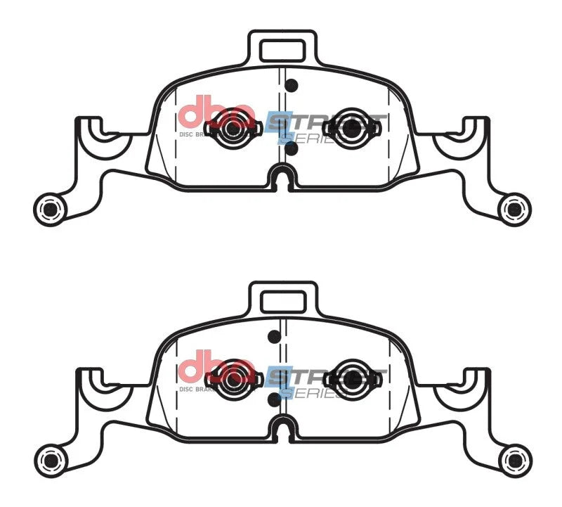 DBA Street Series Front Brake Pads fits Audi A4 / 2018 Audi A4 Quattro / 2018 Audi A5 Sportback / 2020 Audi A6 Quattro / 2...