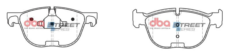 DBA Street Series Front Brake Pads fits BMW X4 M40I / 2007 2010 2012 2015 2017 BMW X5 / 2008 2010 2015-2017 BMW X6 - Insta...
