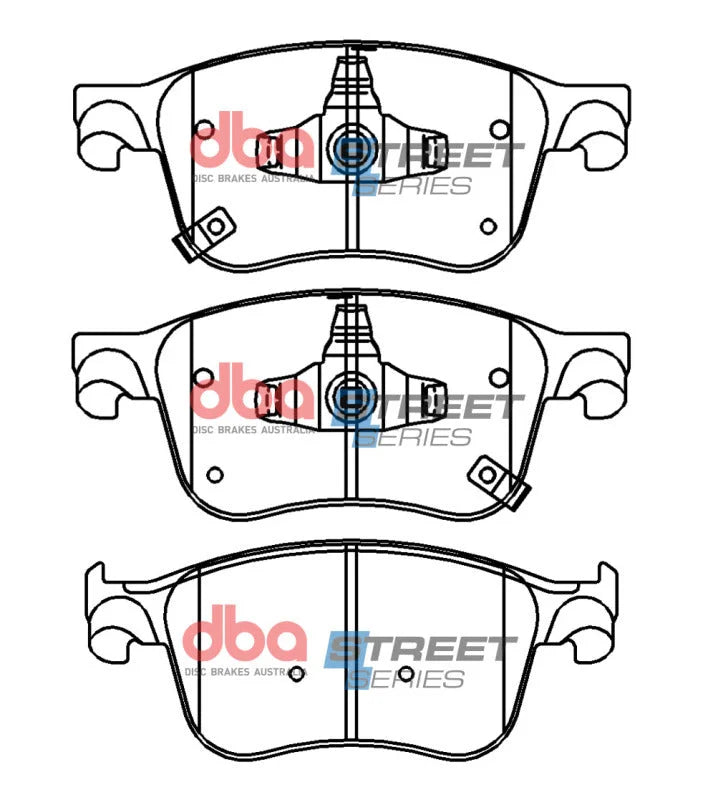 DBA Street Series Front Brake Pads fits Honda Accord / 2018 Honda Accord EX / 2022 Honda Civic EX - Additional View 6