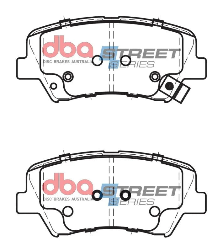 DBA Street Series Front Brake Pads fits Hyundai Elantra / 2013 Hyundai Elantra GT / 2012 2014 2015 Hyundai Veloster / 2014...