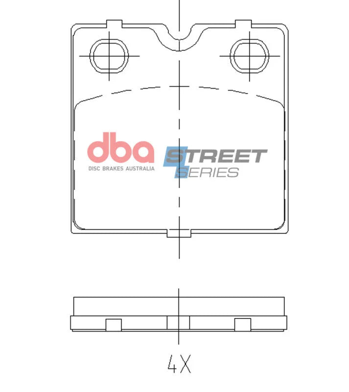 DBA Street Series Hand/Parking Brake Pads fits 2012+ Tesla S - Installation View