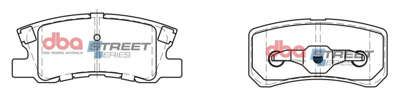 DBA Street Series Rear Brake Pads (302mm Rear Rotor) fits 2011-2014 Chrysler 200 / 2008-2010 Chrysler Sebring LIMITED / 20...