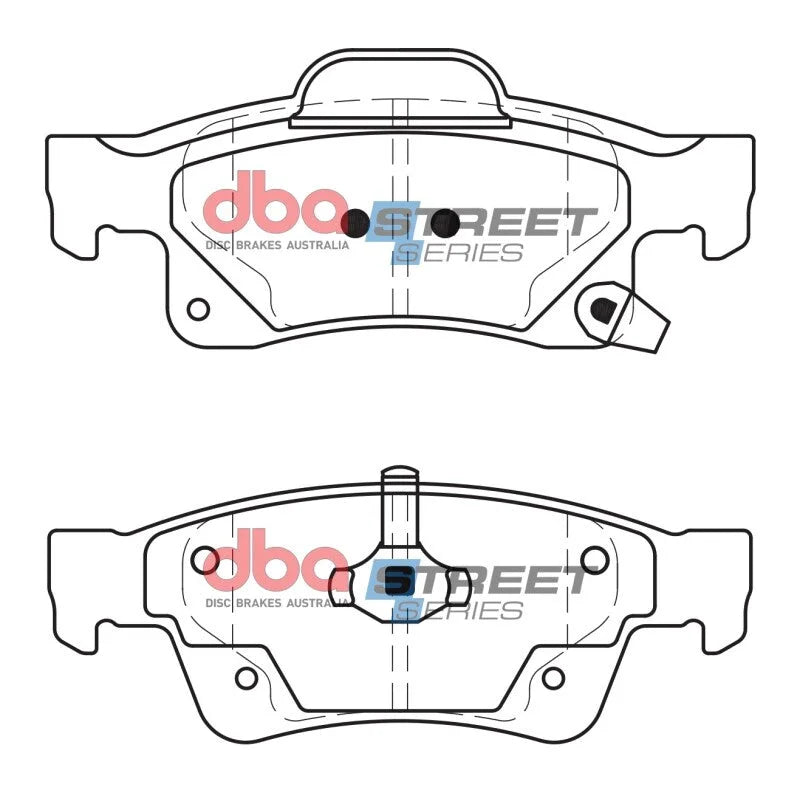 DBA Street Series Rear Brake Pads (Solid Rear rotor) fits 2020 Dodge DURANGO / 2018 Dodge DURANGO Citadel / 2011 2015 2016...
