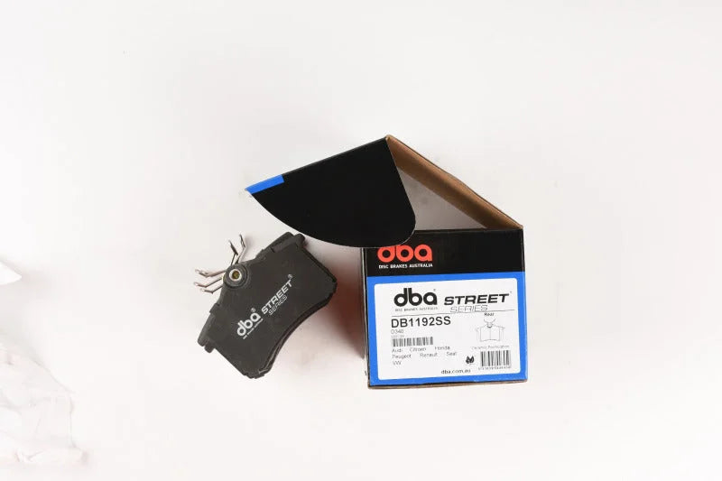 DBA Street Series Rear Brake Pads fits 1998-2018 Audi / Volkswagen FWD Quattro - Side View
