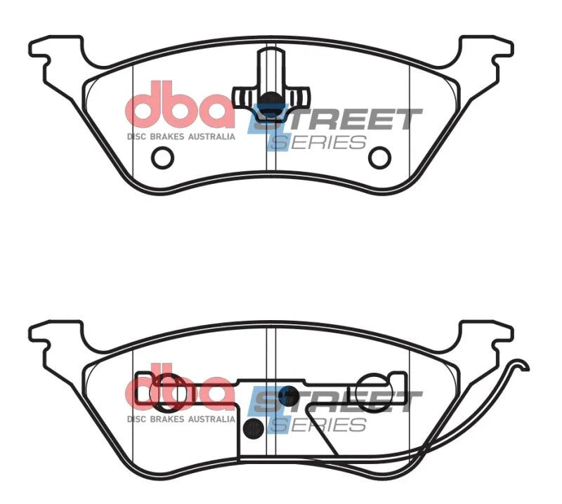 DBA Street Series Rear Brake Pads fits 2002-2007 Chrysler Town & COUNTRY EL / EX / LIMITED / Touring / 2002 Dodge Caravan ...
