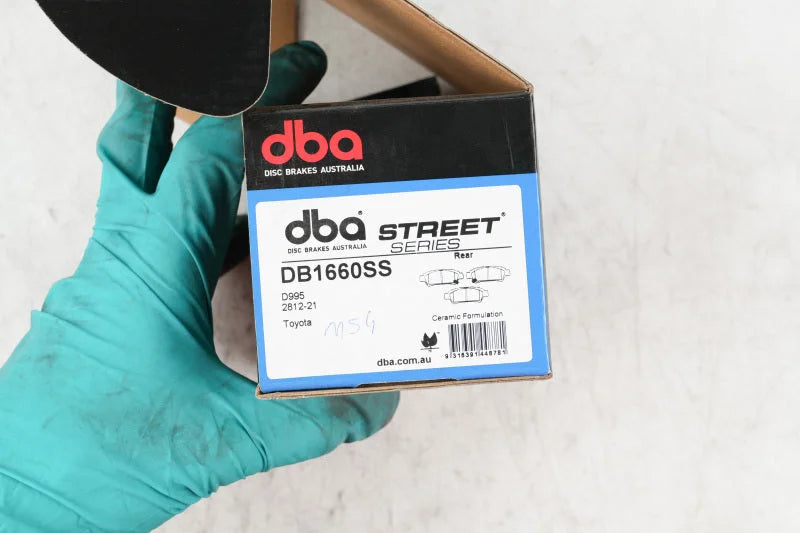 DBA Street Series Rear Brake Pads fits 2004-2010 Toyota Sienna (rear Rotor) - Side View