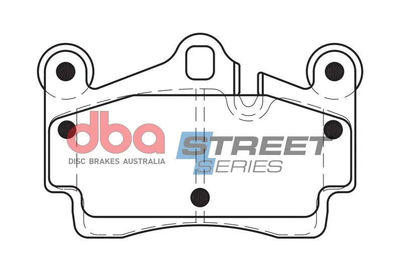 DBA Street Series Rear Brake Pads fits 2007-2008 Audi Q7 / 2003-2010 Porsche Cayenne S / GTS / S Transsyberia / Turbo S / ...