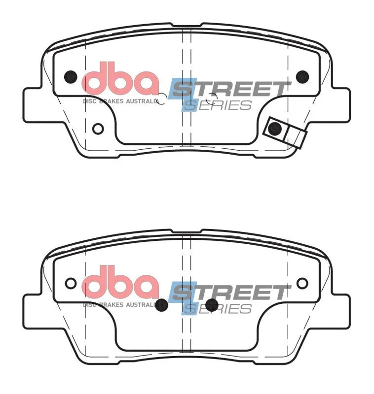 DBA Street Series Rear Brake Pads fits 2007-2008 Hyundai Entourage Gls / SE / 2009-2016 Hyundai Genesis 3.8 / COUPE 2.0T /...